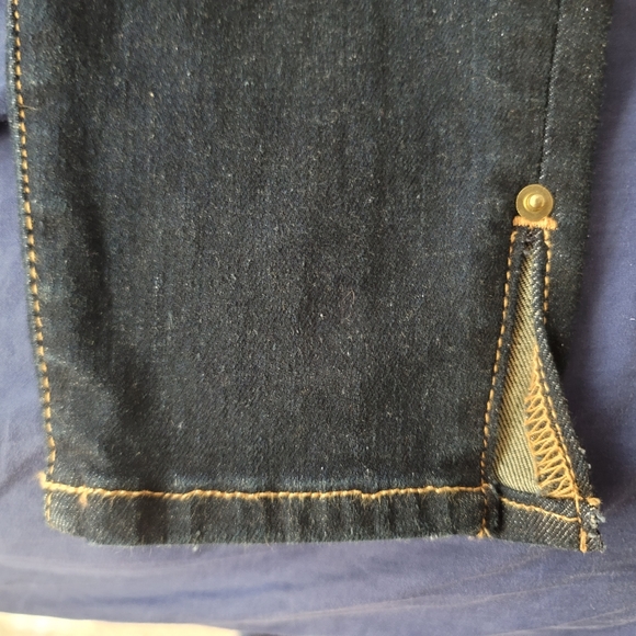 Navy Blue Frame Denim Jeans - Picture 15 of 16